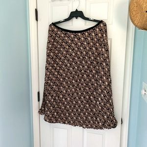 Bonworth black brown accordion skirt